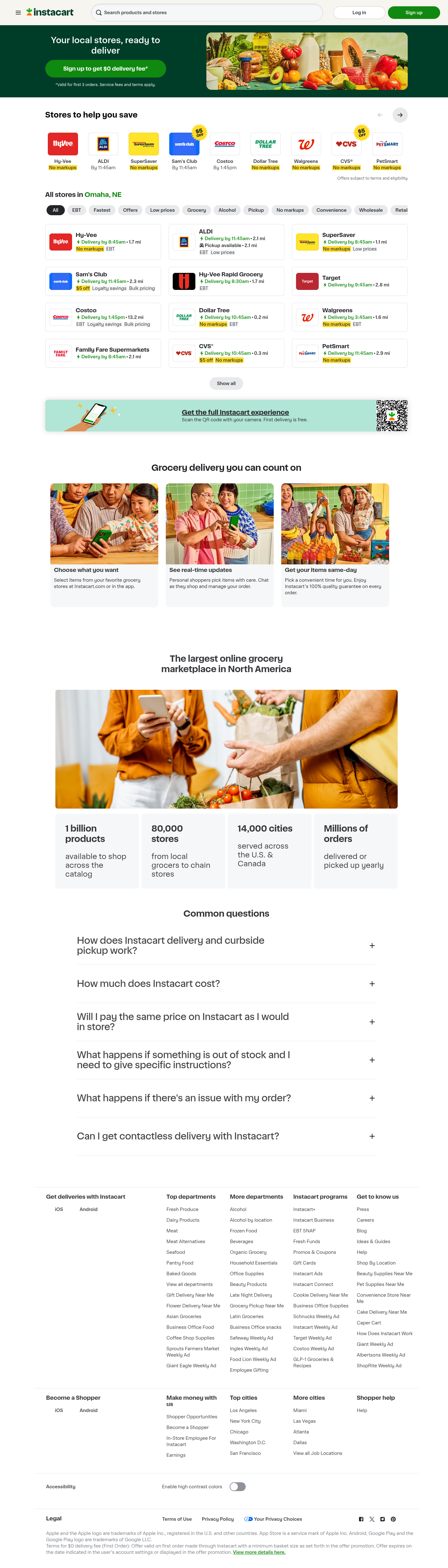 Desktop screenshot of Instacart